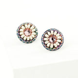 Blush stud earrings