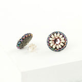 Gray stud earrings