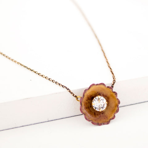 Burnt orange necklace