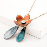 Teal green necklace