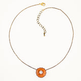 Flower choker necklace