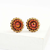 Burnt orange earrings