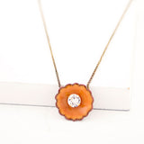 Mango yellow flower necklace