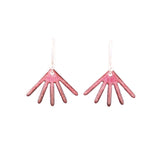 Dusty pink casual drop earrings