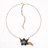 Flower choker necklace