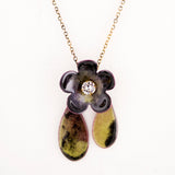 Enamel pendant necklace