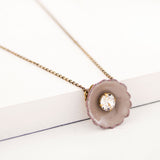 Clear Swarovski crystal necklace