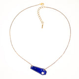 Vintage style cobalt blue necklace