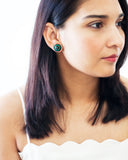 Vintage style big stud earrings