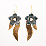 Forest green earrings