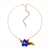 Antique brass choker necklace