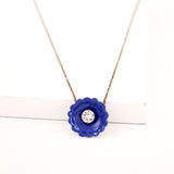 Royal blue pendant necklace
