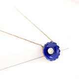Clear crystal necklace