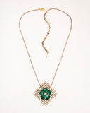 Vintage brass feminine necklace