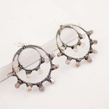 Handmade silver wire earrings light weight