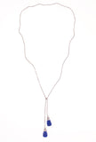 Antique silver Y necklace 