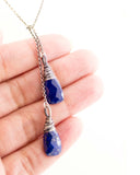 Blue stone necklace
