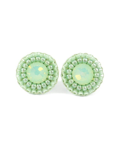 Mint stud earrings - Exquistry - 1