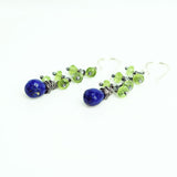 Blue and green earrings | 12th woman jewelry